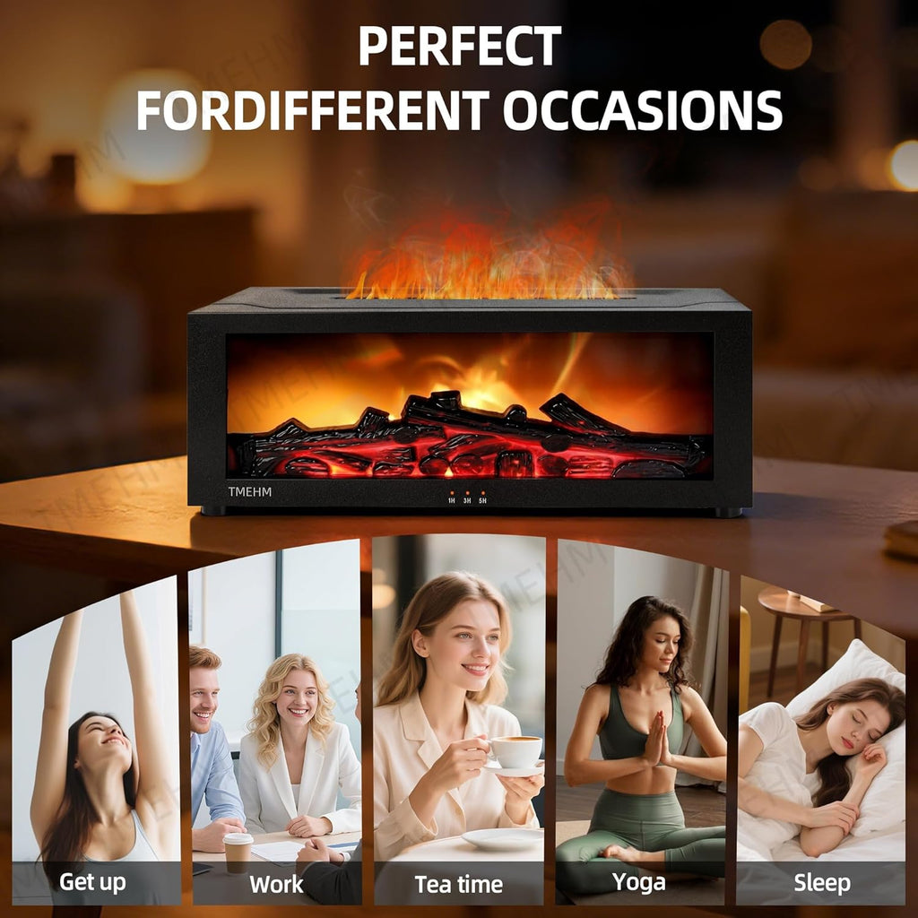 Luvoe™ EmberMist — Flame Effect Essential Oil Diffuser & Humidifier