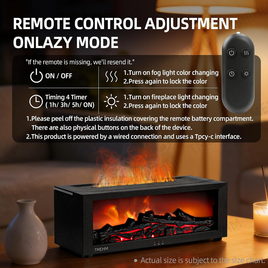 Luvoe™ EmberMist — Flame Effect Essential Oil Diffuser & Humidifier