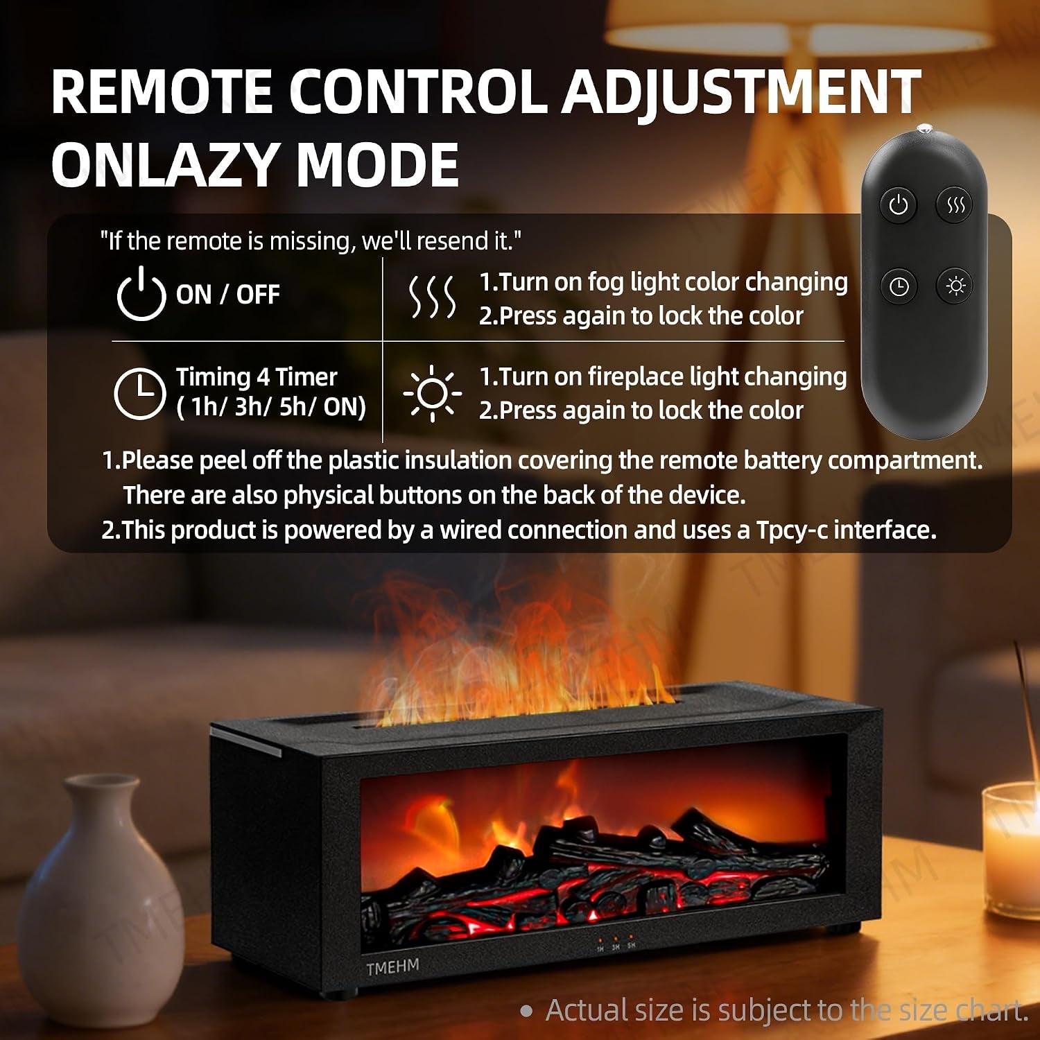 Luvoe™ EmberMist — Flame Effect Essential Oil Diffuser & Humidifier