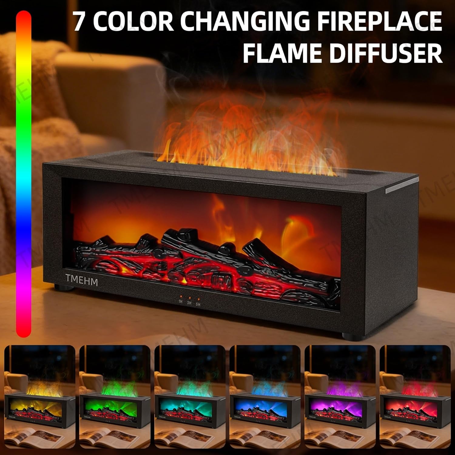 Luvoe™ EmberMist — Flame Effect Essential Oil Diffuser & Humidifier